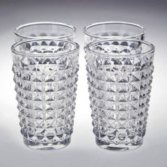 Set Of Four Pyramid Hi Ball Glasses