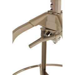 Gator Champagne Finish Adjustable Bar Stool