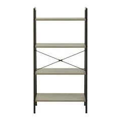 Bradbury Four Tier Grey Oak Veneer Ladder Shelf Unit