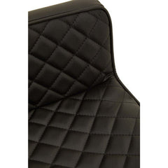 Baina Black And Gold Bar Stool With Square Base