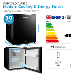 Subcold Aire30 LED Mini Fridge