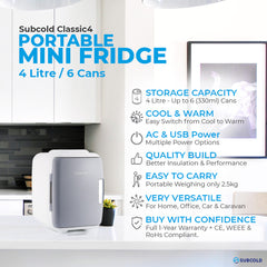Subcold Classic 4L Mini Fridge