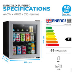 Subcold Super50 LED Beer Fridge
