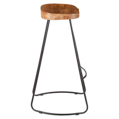 Nandri Acacia Wood Seat Bar Stool