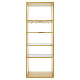 Piermount Gold Bar Shelf Unit With Glass Rack