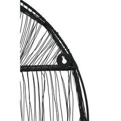 Enzo Black Wire Round Wall Shelf