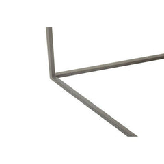Set of 3 Nesting Side Tables with Warm Metallic Round Tops and Grey Metal Bases, Korba