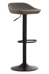 Dalston Set of Two Ash Faux Leather Bar Stools