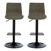 Dalston Set Of Two High Back Ash Bar Stools