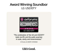 LG USG10TY SOUNDBAR HOME CINEMA 3.1 WIRELESS SUBWOOFER 4K DOLBY ATMOS RRP £999