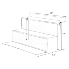 Clear Acrylic Display Stand For Pop Figure - 3 Tier
