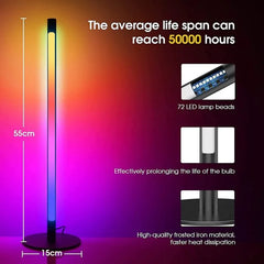 LED Corner Floor Lamps with Smart RGB Colours