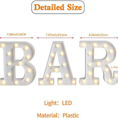 LED BAR Sign - Marquee Letter Lights