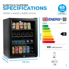 Subcold Super65 LED Beer Fridge