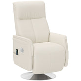 HOMCOM 10-Point Massage Recliner Armchair - Cream