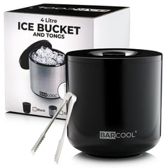 Barcool 4L Ice Bucket Round - Black