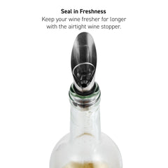 Barcool Wing Corkscrew with Pourer & Stopper | 3-in-1 Wine & Beer Opener