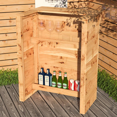 Compact Rustic Wooden Pallet Garden Bar & Pub Shed
