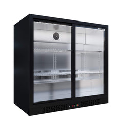 Empire Double Door 208L Bottle Cooler – B Energy Rated Sliding Door Commercial Back Bar Fridge | CL-210S