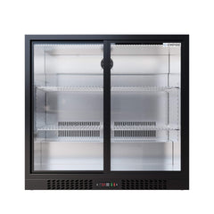 Empire Double Door 208L Bottle Cooler – B Energy Rated Sliding Door Commercial Back Bar Fridge | CL-210S