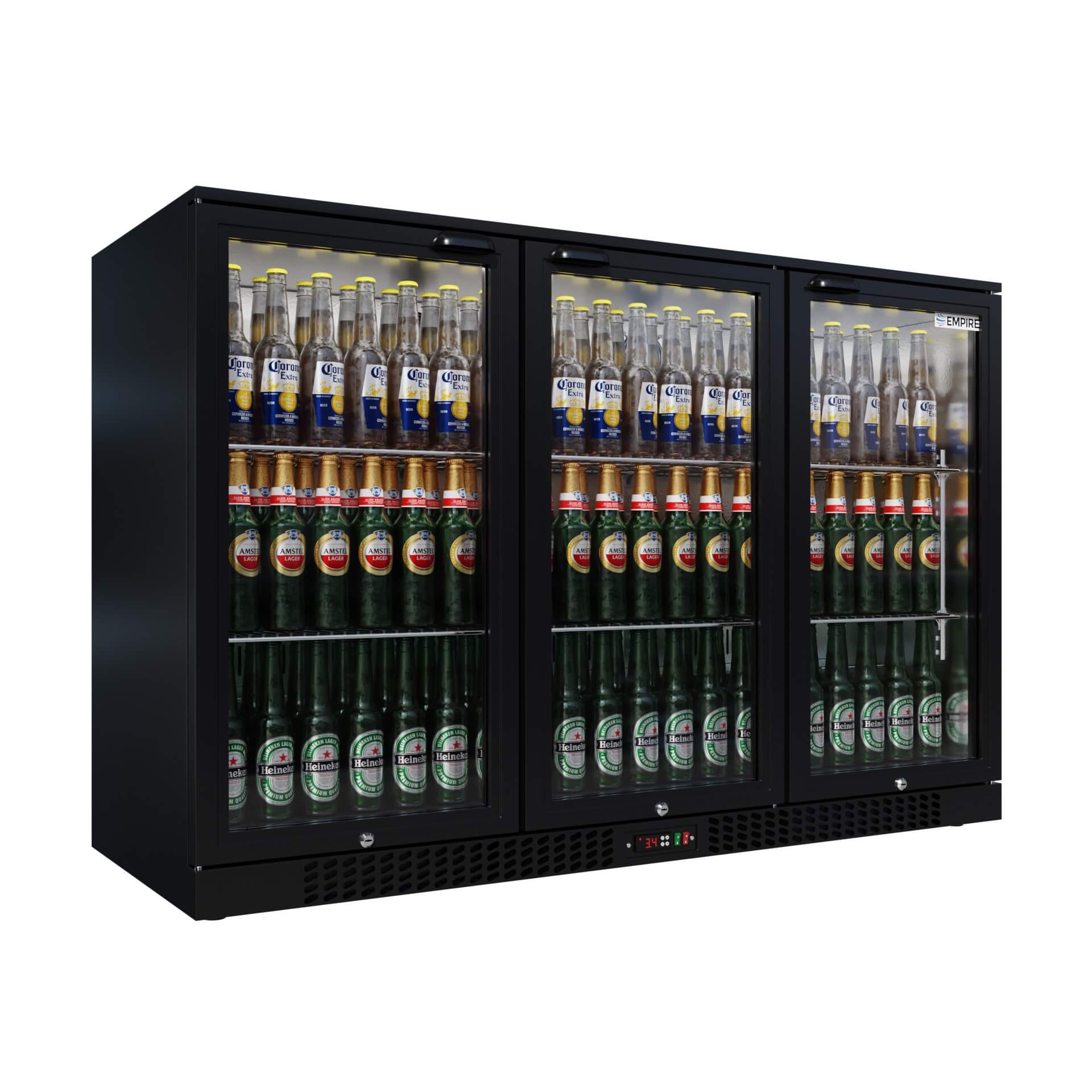 Empire Triple Door 330L Commercial Back Bar Fridge CL-320H