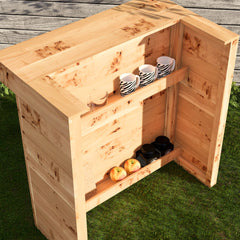 Rustic Wooden Pallet Garden Bar & Pub Shed (100cm)