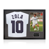 Gianfranco Zola Signed Parma Calcio 1913 Shirt Classic Frame