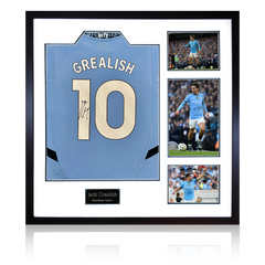 Jack Grealish Signed Manchester City 24/25 Shirt Elite Frame