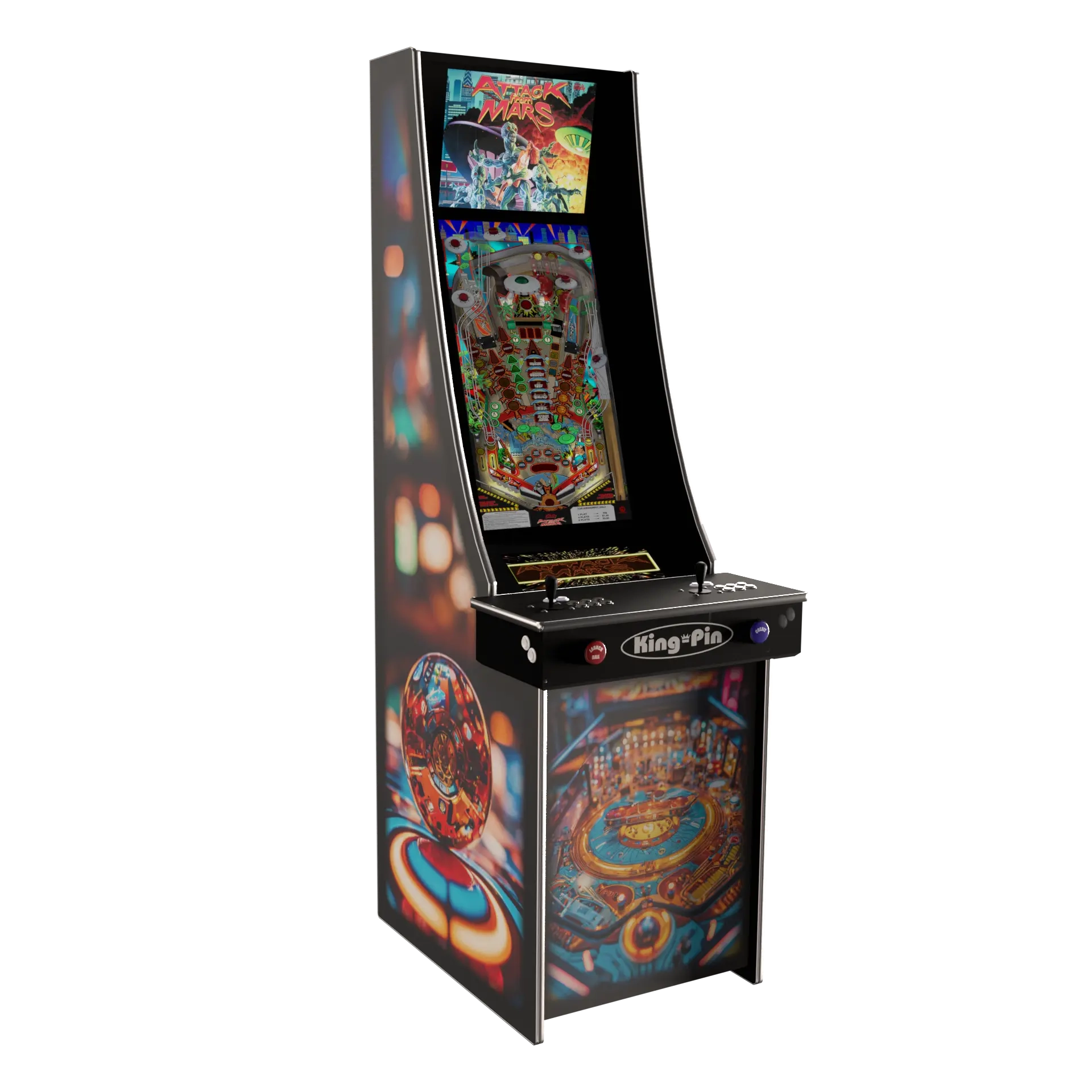 King-Pin Stand Up Virtual Pinball Machine