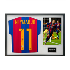 Neymar Jr Signed FC Barcelona Shirt Classic Frame