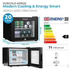 Subcold Aire20-G LED Mini Fridge