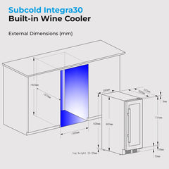 Subcold Integra30 Integrated Wine Cooler