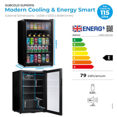 Subcold Super 115 LED Beer Fridge