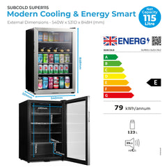 Subcold Super 115 LED Beer Fridge