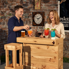 Rustic Wooden Pallet Garden Bar & Pub Shed (100cm)