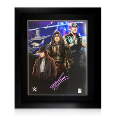 The Undertaker Signed 20x16 Image Deluxe Mount Frame (JSA)