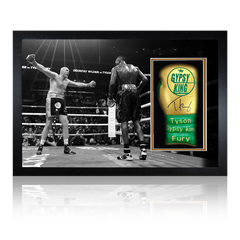 Tyson Fury v Deontay Wilder I Signed Glove Iconic Frame