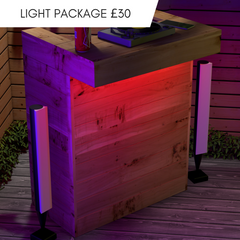 Compact Rustic Wooden Pallet Garden Bar & Pub Shed