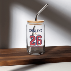 England World Cup '26' Can-Shaped Glass