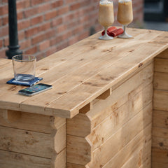 Wooden Interlock Corner Bar