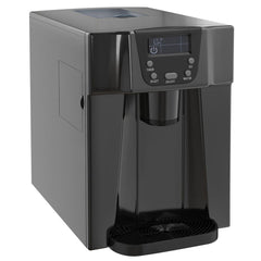 HOMCOM Ice Maker Machine and Water Dispenser No Plumbing Required Black