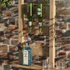 2 Bottle Spirit Optic Measure with Adjustable 25ml Pour Dispenser for Home Bars