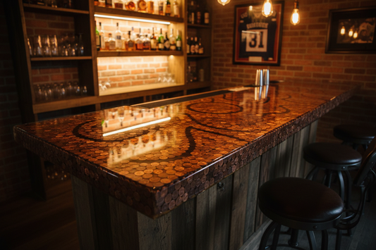 The 10,000 Penny Bar Top DIY Guide