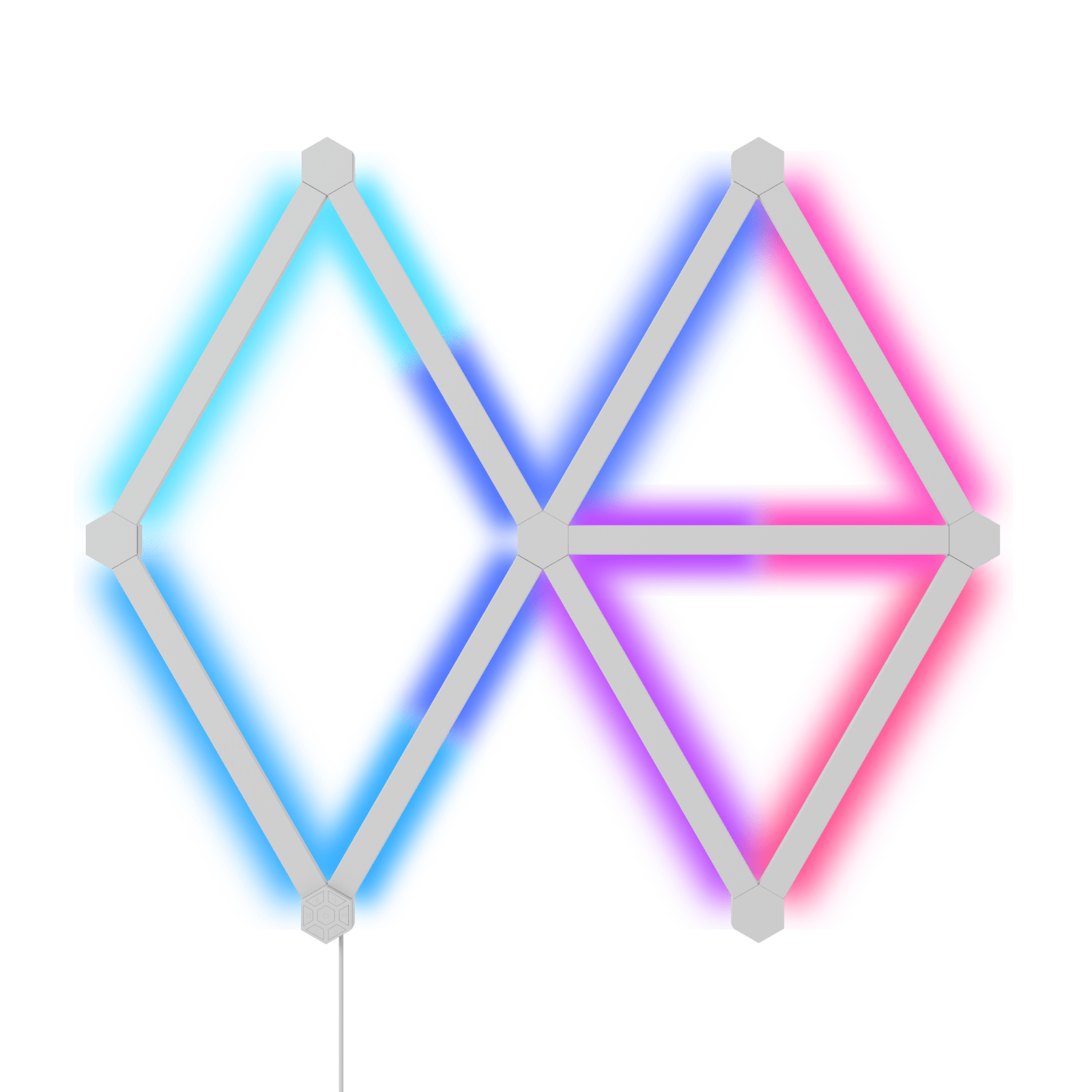 Nanoleaf Lines 60 Degree Starter Kit (9-Pack) | Modular RGB Wall Lights for Man Caves, Gaming Setups & Home Bars