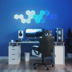 Nanoleaf Shapes Hexagons Starter Kit (9 Panels) | Touch-Reactive RGB Wall Lights for Man Caves & Games Rooms