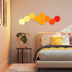 Nanoleaf Shapes Hexagons Starter Kit (9 Panels) | Touch-Reactive RGB Wall Lights for Man Caves & Games Rooms