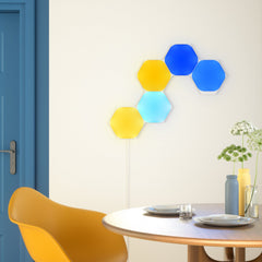 Nanoleaf Shapes Hexagons Starter Kit (9 Panels) | Touch-Reactive RGB Wall Lights for Man Caves & Games Rooms