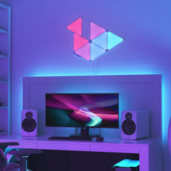 Nanoleaf Shapes Triangles Starter Kit (9 Panels) | Touch-Reactive RGB Wall Lights for Man Caves & Games Rooms
