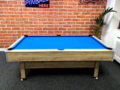 Signature Dean Pool Table: Grey Oak Finish