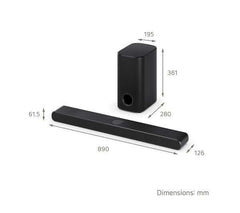 LG US77TY SOUNDBAR HOME CINEMA 3.1.3 WIRELESS SUBWOOFER 4K 400W DOLBY ATMOS HDMI